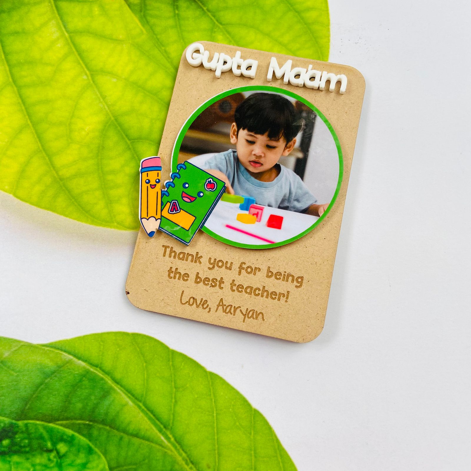 Personalized Donut Love Fridge Magnet | Cute Custom Photo Gift for Him or Her